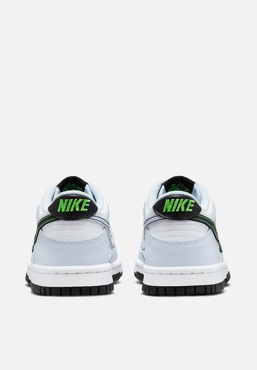 Nike - Nike Dunk Low - White/Black-Football Grey-Green Strike