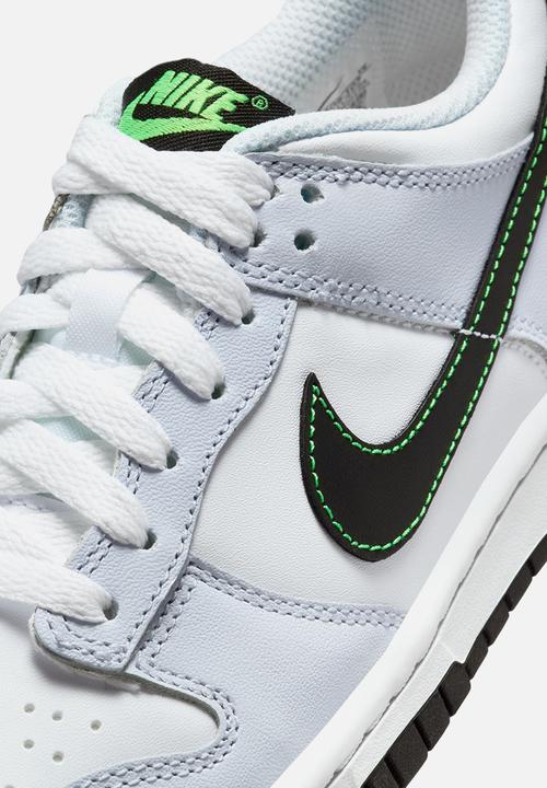 Nike - Nike Dunk Low - White/Black-Football Grey-Green Strike