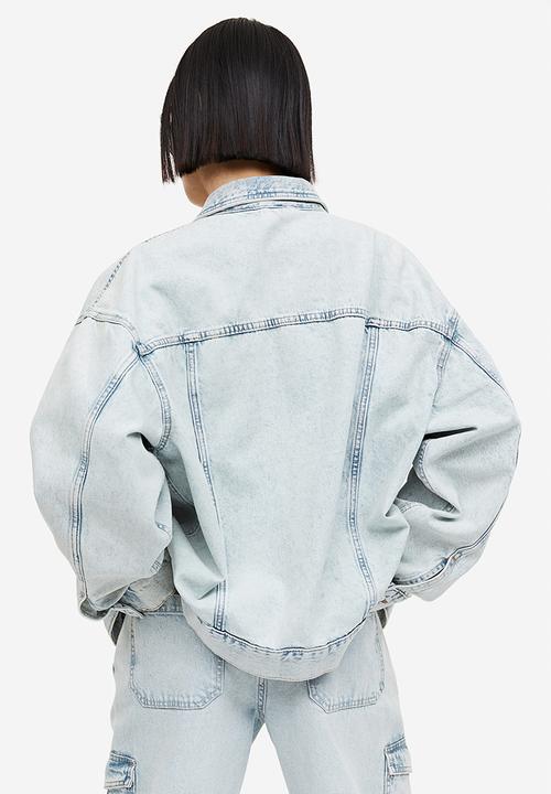 H&M - Oversized denim jacket - light denim blue 