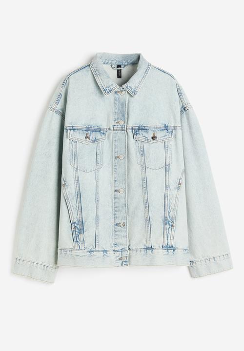 H&M - Oversized denim jacket - light denim blue 