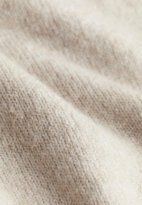 H&M - Fine-knit jumper - light beige 
