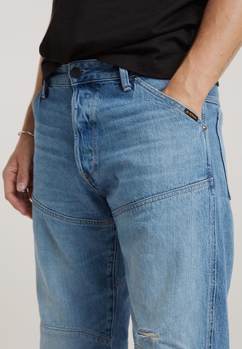 G-STAR - 5620 3D Regular Bright valiant denim r - sun faded blue donau destroyed