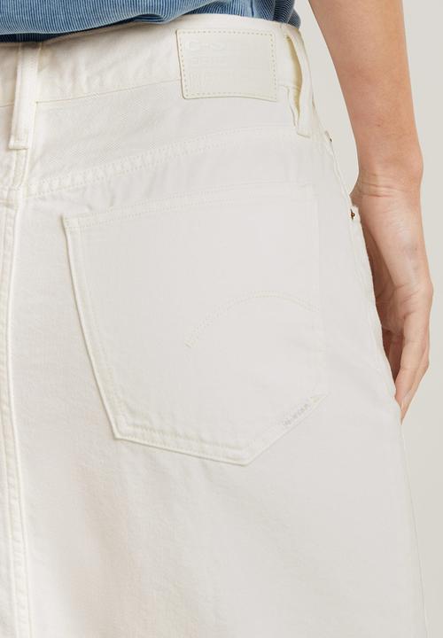 G-STAR - Viktoria Long Skirt wmn - lt chalk gd
