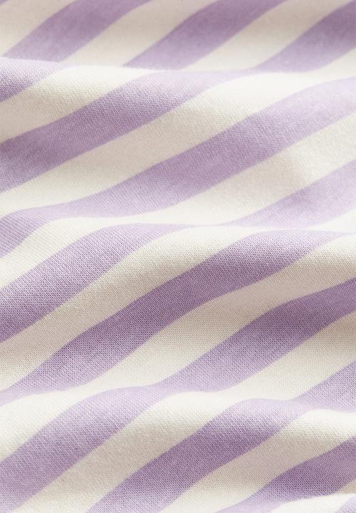H&M - Printed t-shirt - light purple/striped