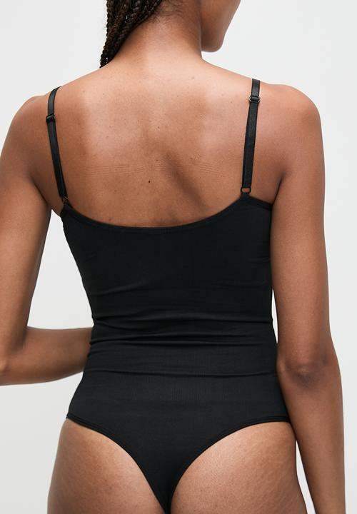 Tessa Design - Tessa sculpt t-shaped bodysuit - black