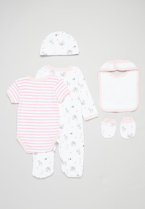 Pop Candy - 5 Piece romper set - pink