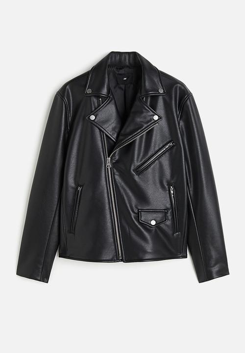 H&M - Regular fit biker jacket - black