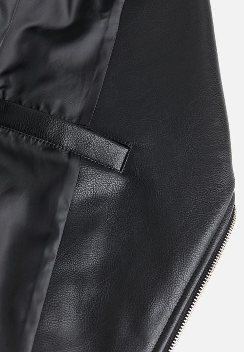 H&M - Regular fit biker jacket - black