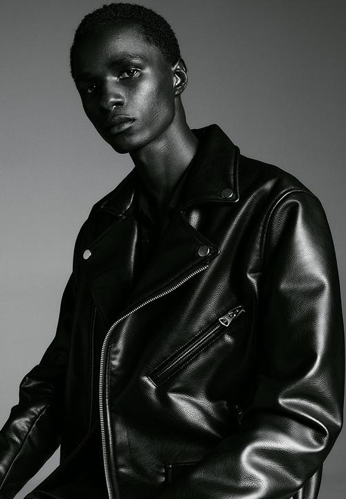 H&M - Regular fit biker jacket - black