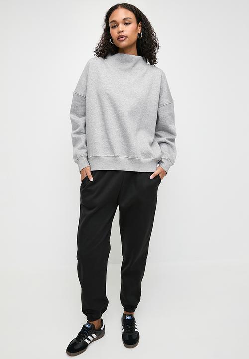 Superbalist - Turtle neck sweatshirt - grey melange