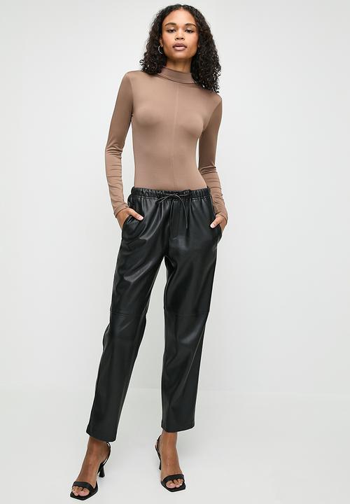 Superbalist - 2 pack  turtleneck bodysuit  - taupe/black