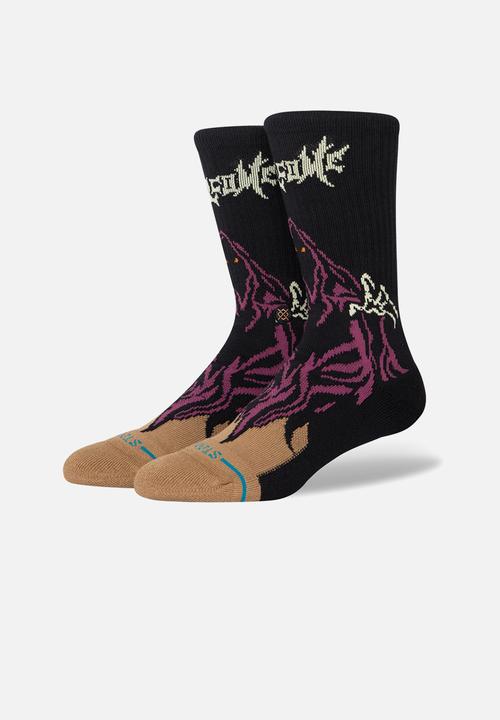 Stance Socks - Welcome skelly crew - black