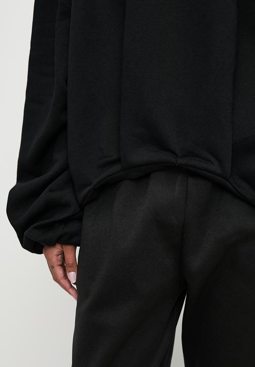 Superbalist - Co ord crew style sweat top - black