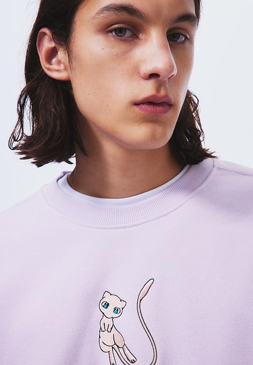 H&M - Loose fit sweatshirt - light purple/pokémon