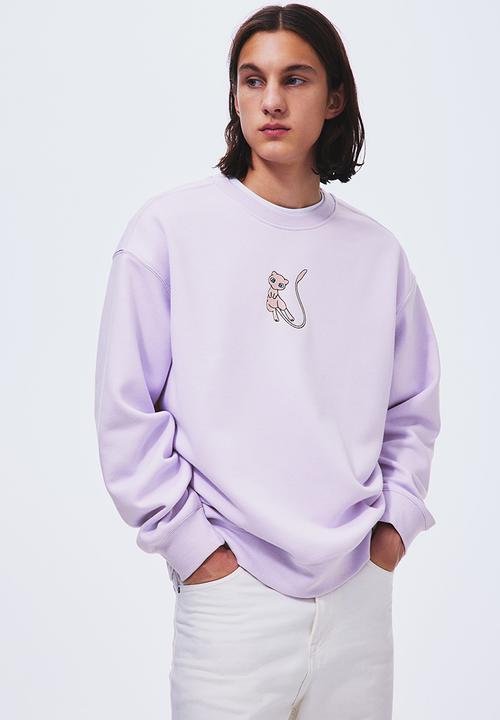 H&M - Loose fit sweatshirt - light purple/pokémon