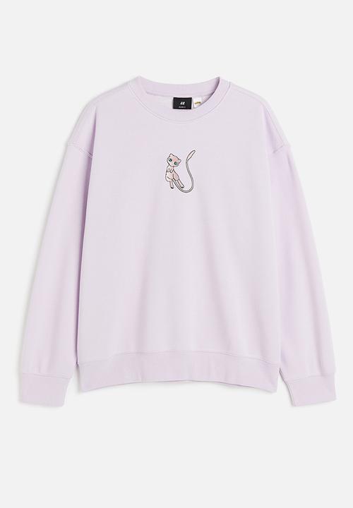 H&M - Loose fit sweatshirt - light purple/pokémon