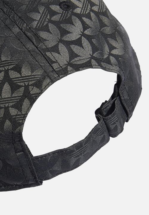 adidas Originals - Trefoil Monogram Jacquard Baseball Cap - Black