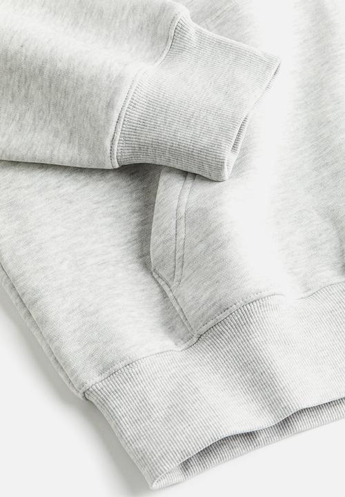 H&M - Oversized fit hoodie - light grey marl