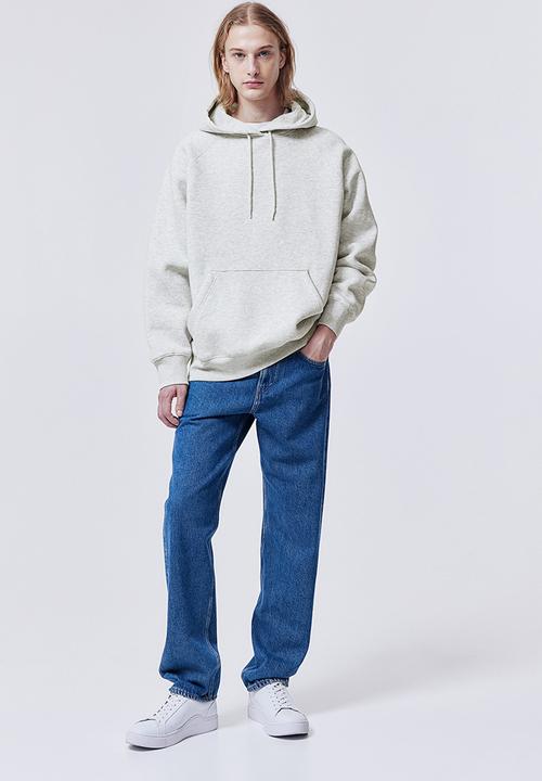 H&M - Oversized fit hoodie - light grey marl
