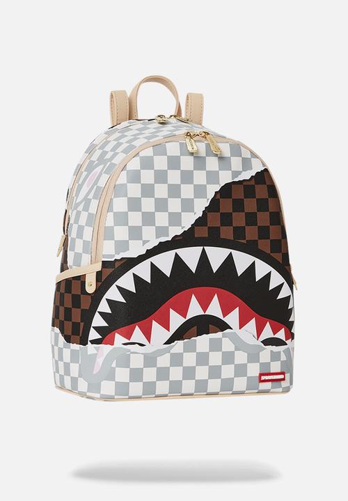 Sprayground - Tearaway salvage backpack - white & brown