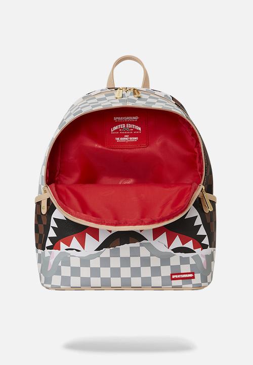 Sprayground - Tearaway salvage backpack - white & brown