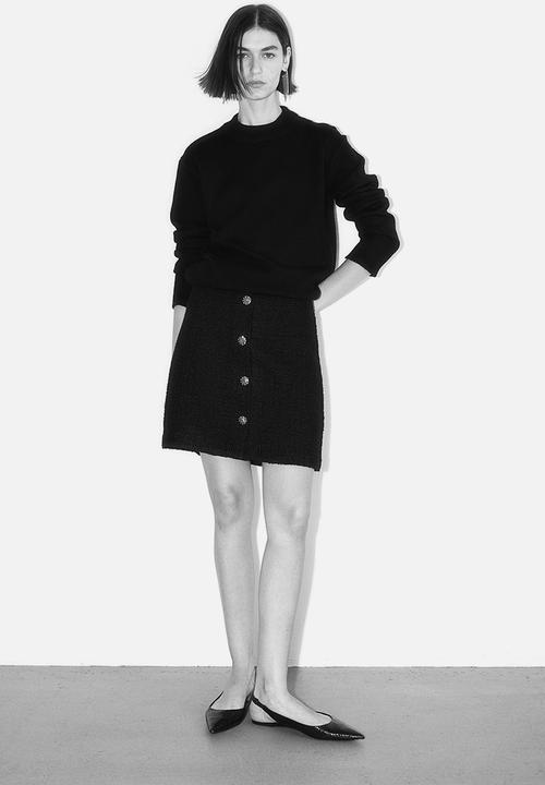 H&M - A-line skirt - black
