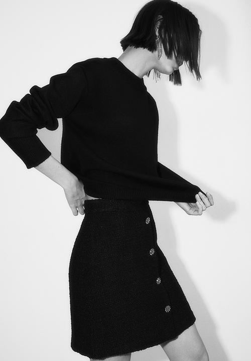 H&M - A-line skirt - black
