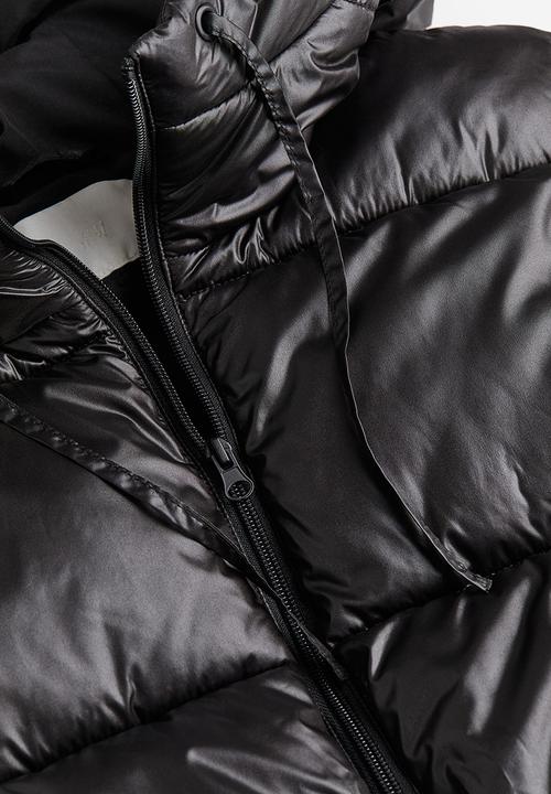 H&M - Hooded puffer gilet - black