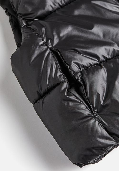 H&M - Hooded puffer gilet - black