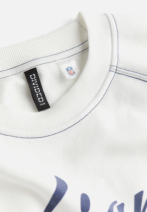 H&M - Printed sweatshirt - cream/nfl