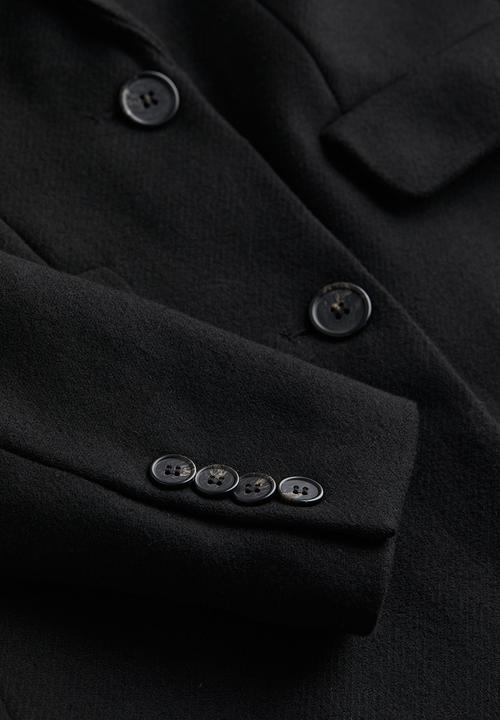 H&M - Single-breasted coat - black
