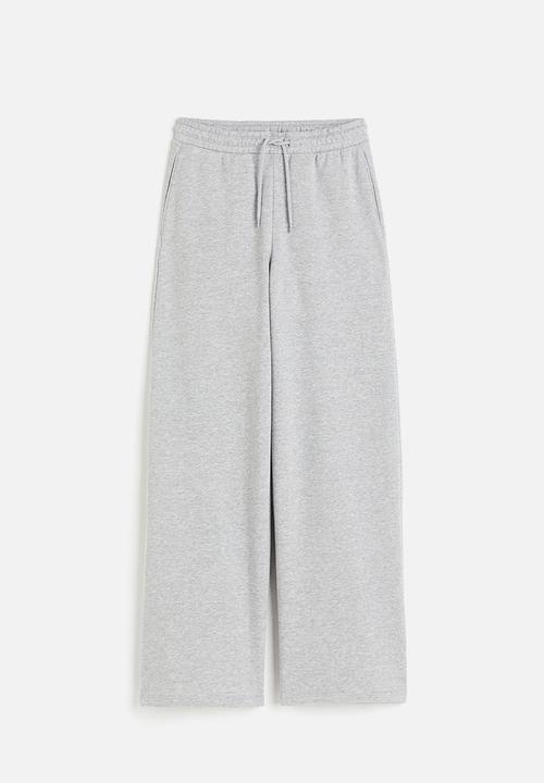 H&M - Wide joggers - light grey marl