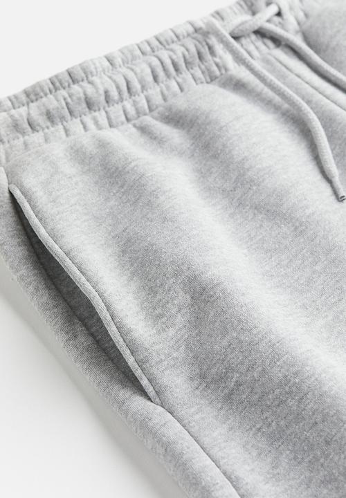 H&M - Wide joggers - light grey marl
