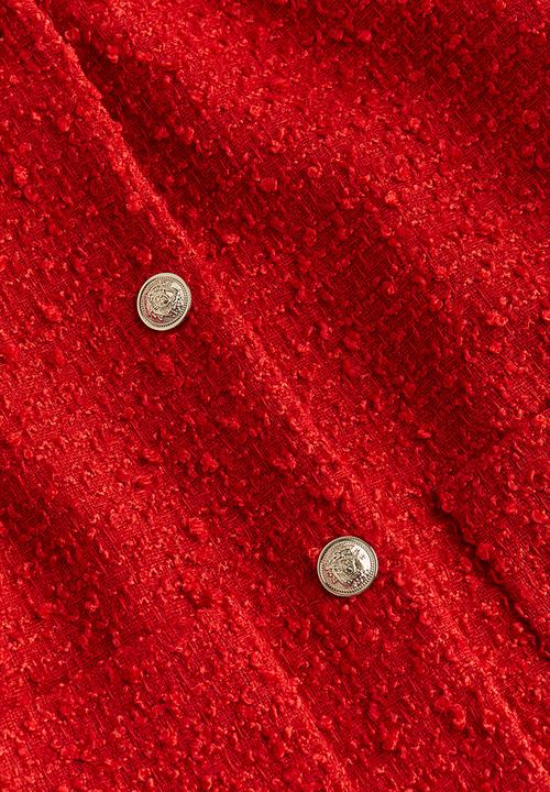 H&M - Bouclé jacket - red