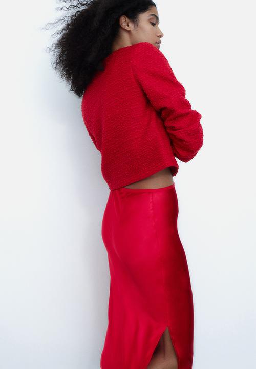 H&M - Bouclé jacket - red