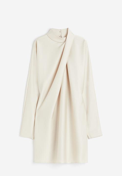 H&M - Draped dress - white