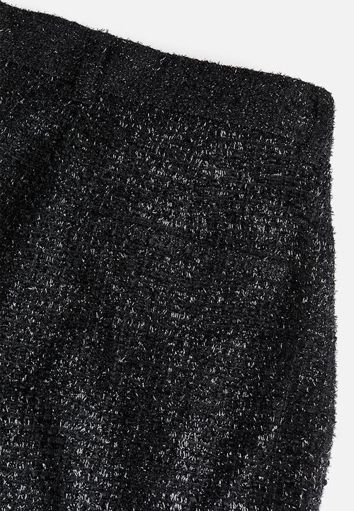 H&M - Shimmering bouclé trousers - black