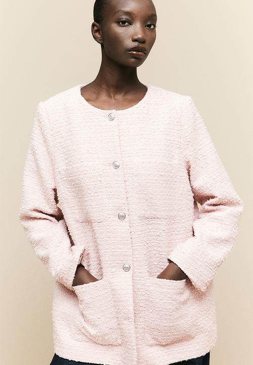 H&M - Bouclé jacket - light pink 