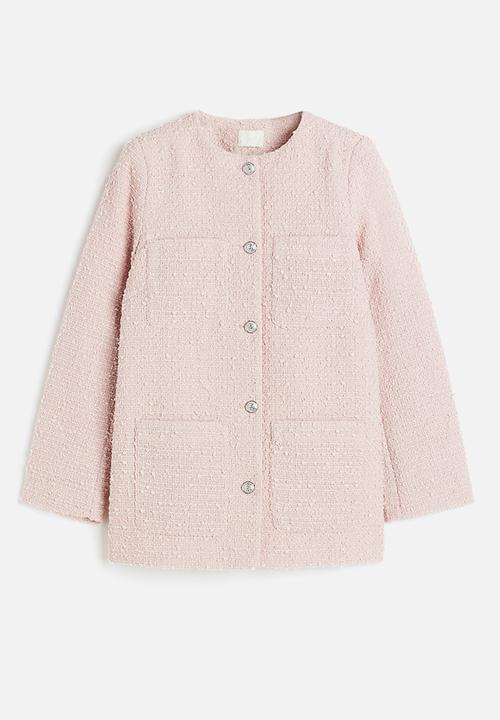 H&M - Bouclé jacket - light pink 