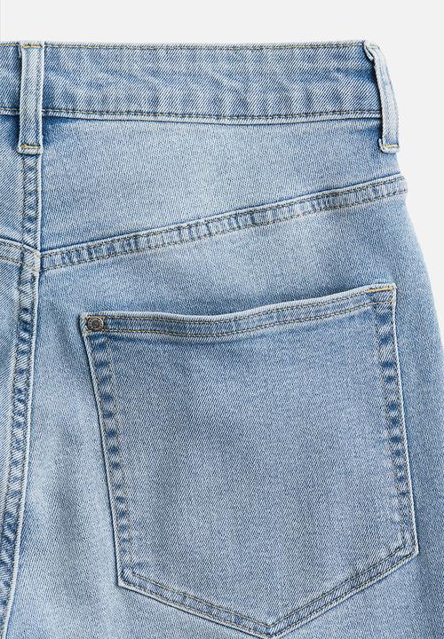 H&M - Curvy fit ultra high ankle jeggings - light denim blue