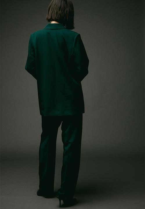 H&M - Tapered trousers - dark green