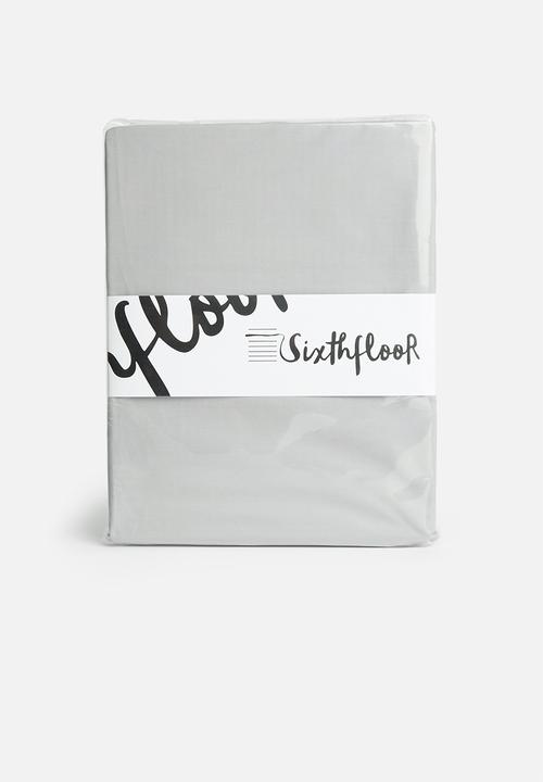 Sixth Floor - 200TC cotton fitted sheet - grey