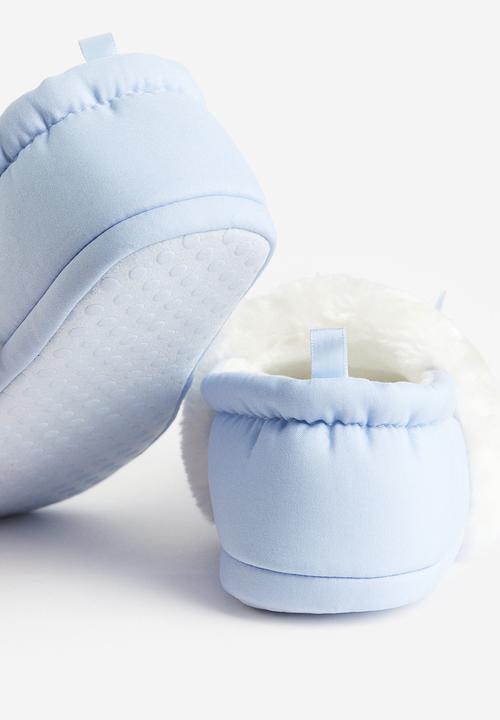 H&M - Appliquéd slippers - blue