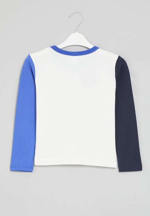 Pop Candy - Colour block tee - white