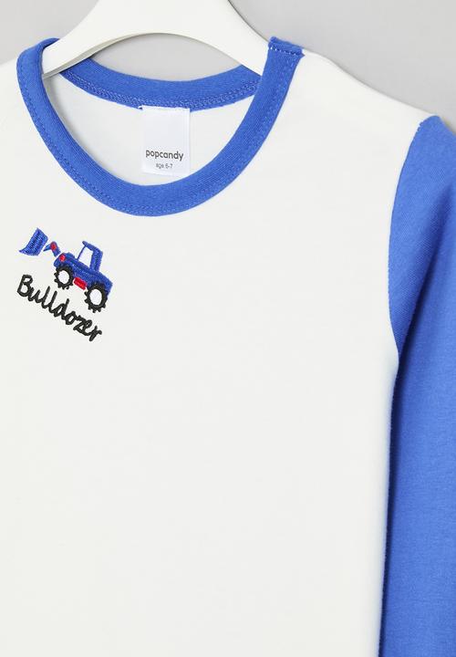Pop Candy - Colour block tee - white