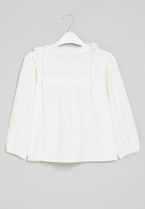 Pop Candy - Prairie blouse - white