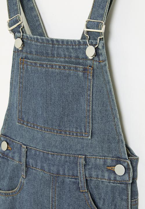 Pop Candy - Dungaree dress - light blue
