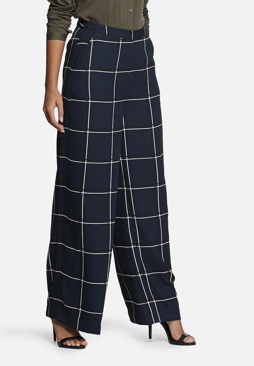 Vero Moda - Grid Wide Pants
