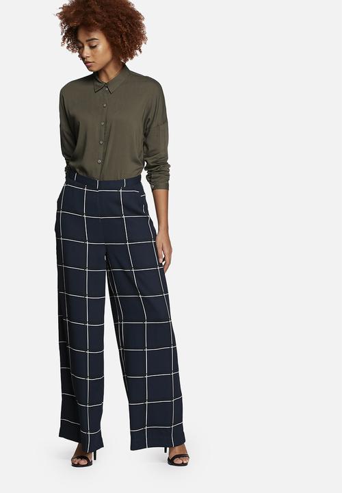 Vero Moda - Grid Wide Pants