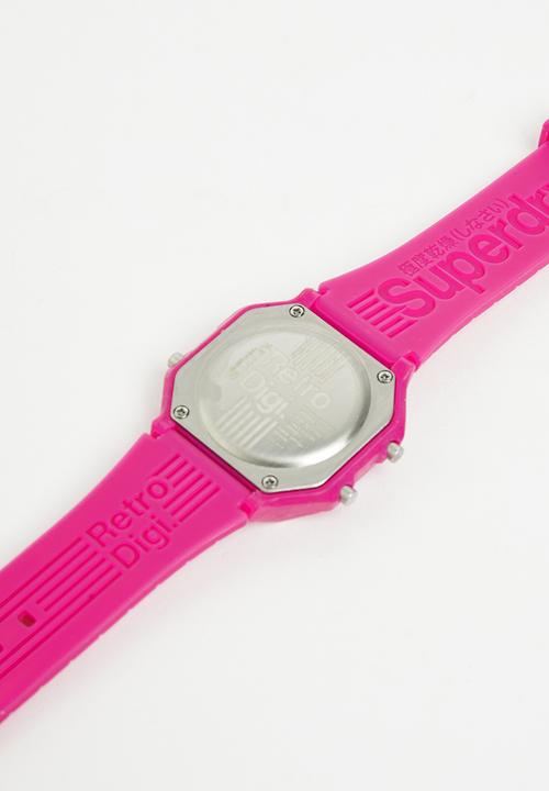 Superdry. - Silicone strap watch - pink